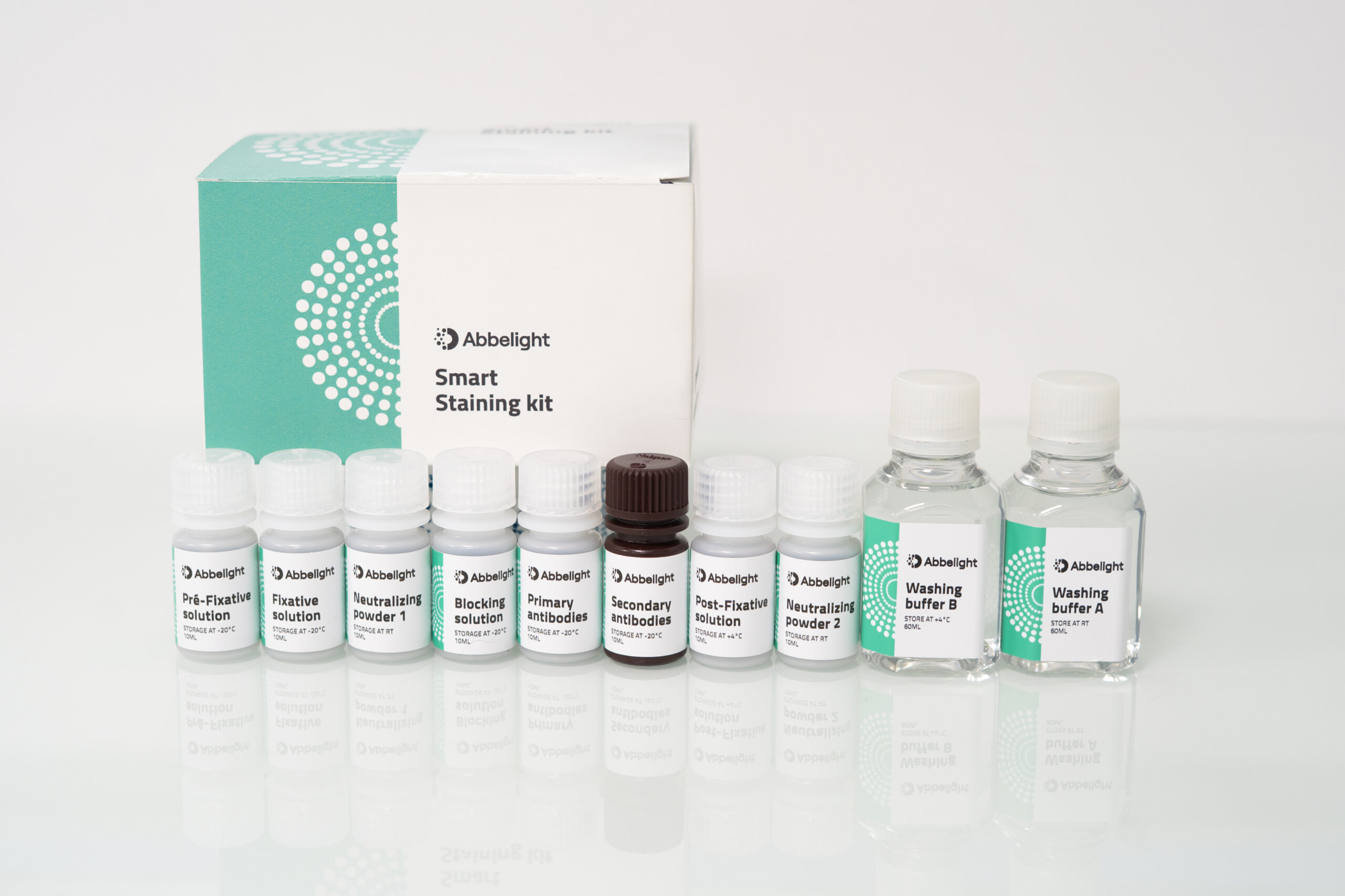 Abbelight Smart Staining Kit Clathrin AF555  – including Smart Kit Buffer