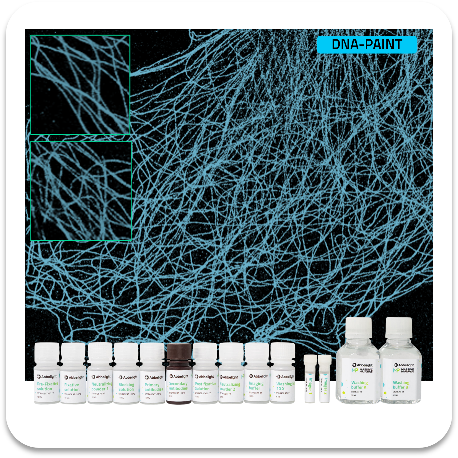 Abbelight massive photonics smart dna-paint kit tubulin - cy3b